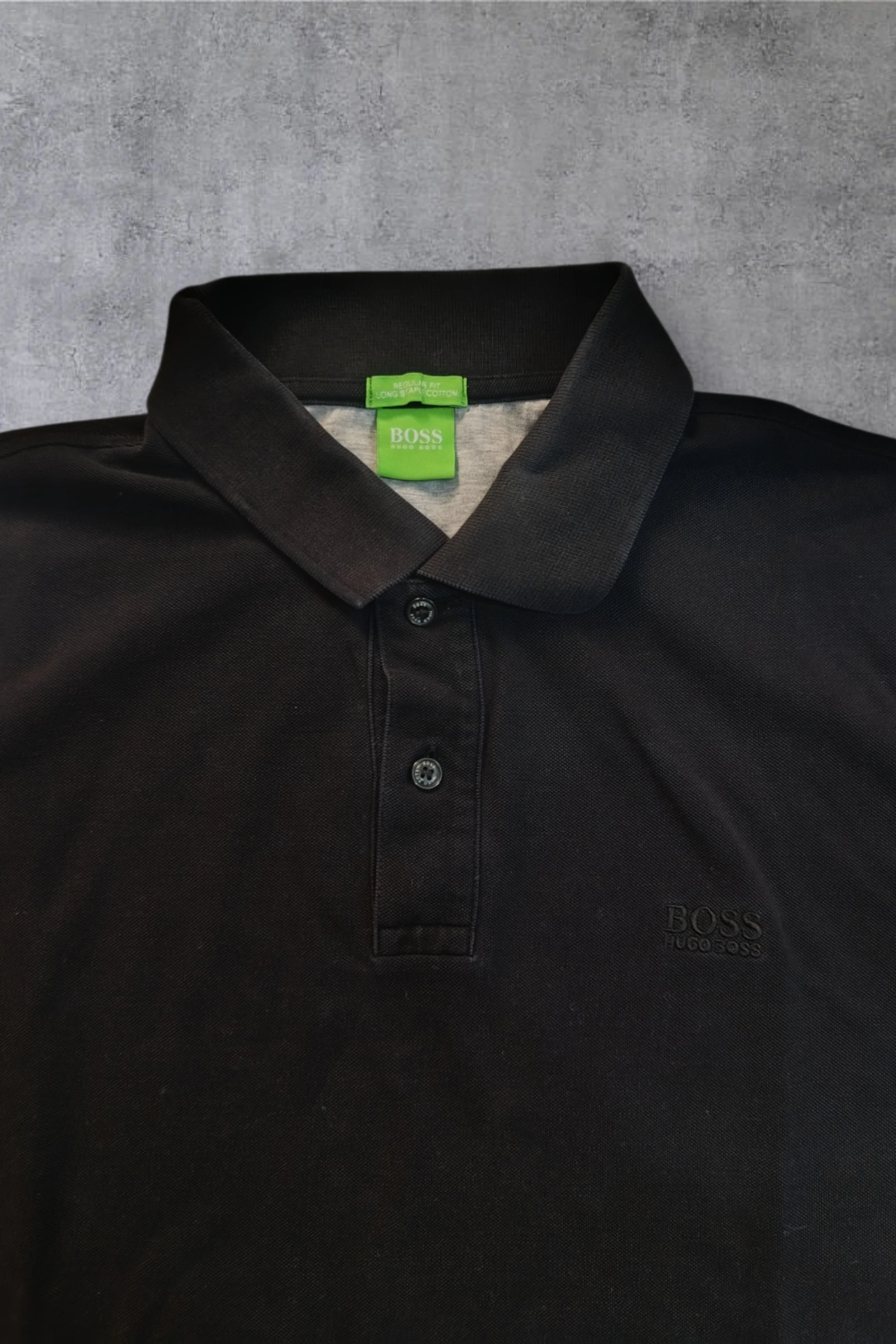 | Polo Hugo Boss Homem | Cor Preto Original | Piqué Algodão | Manga Curta | Tamanho G | – photo 4
